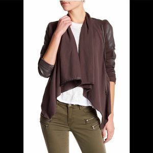 BLANKNYC Faux Leather Moto Jacket NWT Gray Sz M